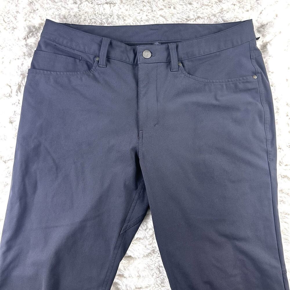 Lululemon ABC Classic Warpstreme Pants - Men's Size 32- Obsidian Gray - Picture 2 of 16